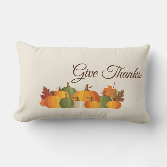 Throw Pillow-Herbst Lendenkissen (Vorderseite)