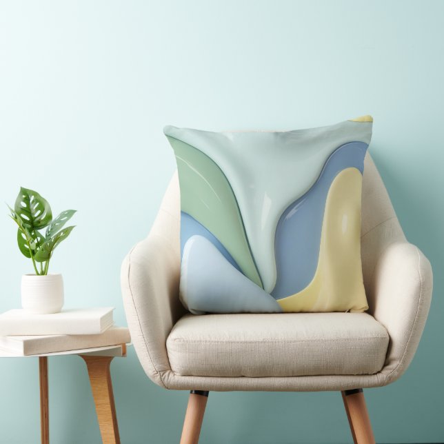 Throw pillow in stylish abstract graphic kissen (Stuhl )