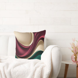 Throw pillow in stylish abstract graphic kissen