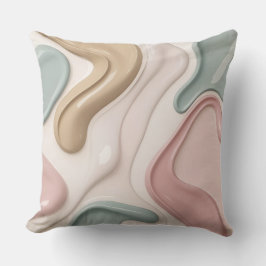 Throw pillow in stylish abstract graphic kissen