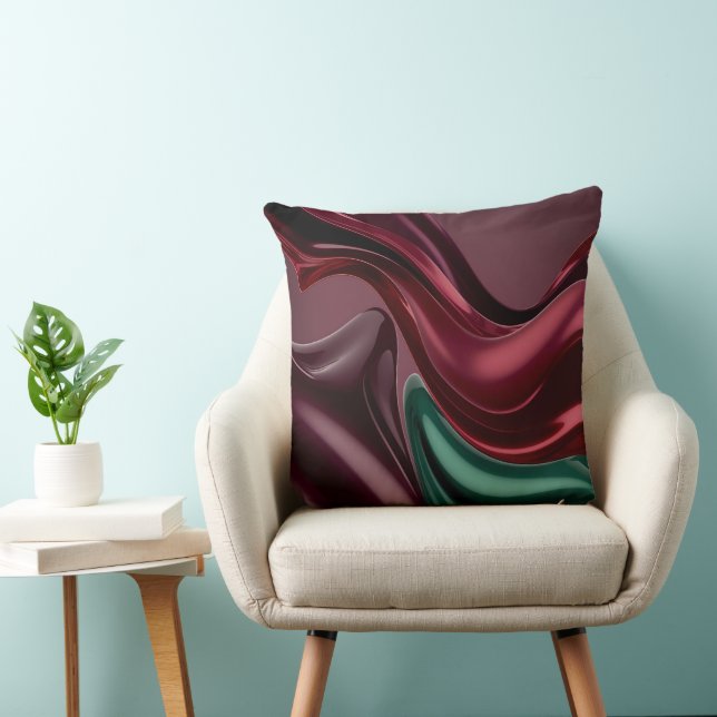 Throw pillow in stylish abstract graphic kissen (Stuhl )