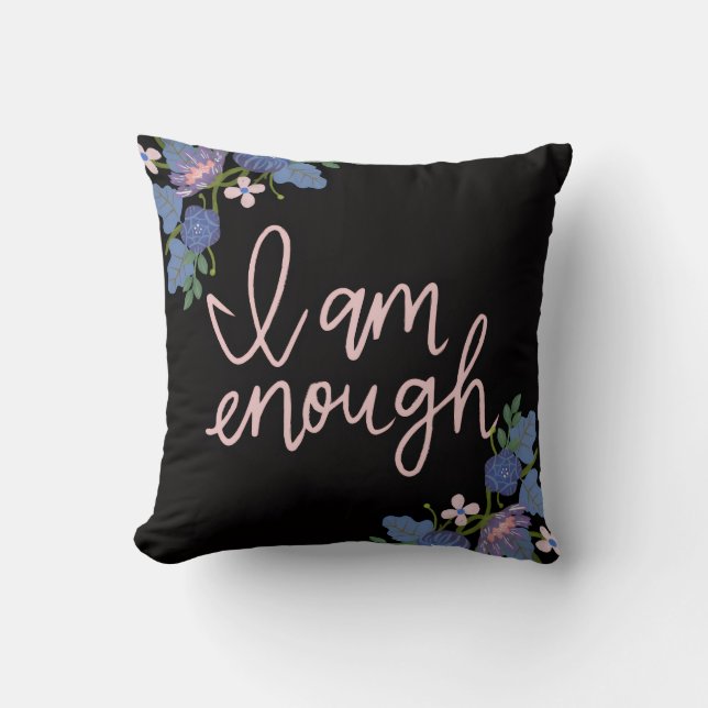 Throw Pillow Inspirational Quote Decorative Cushio Kissen (Vorderseite)