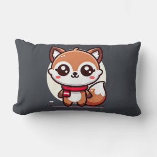 Throw Pillow - Kawaii Fox Lendenkissen