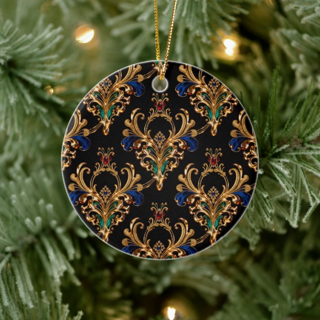 Throw Pillow Keramik Ornament (Baum)