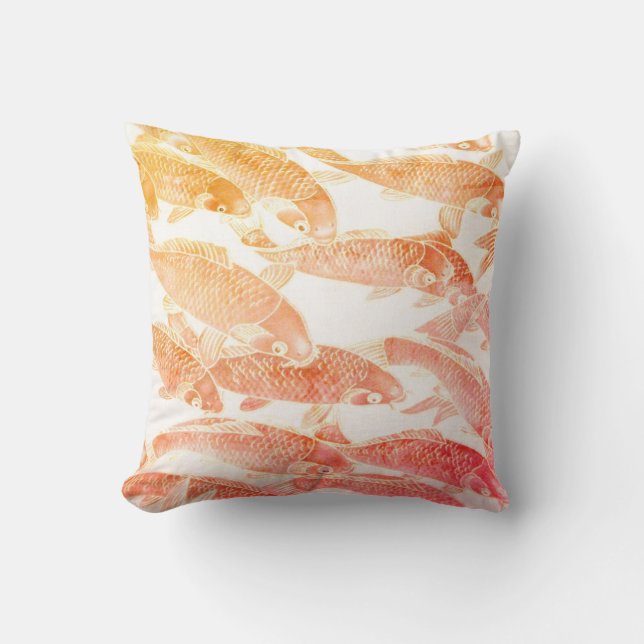 Throw Pillow-Koi Fisch Kissen (Vorderseite)