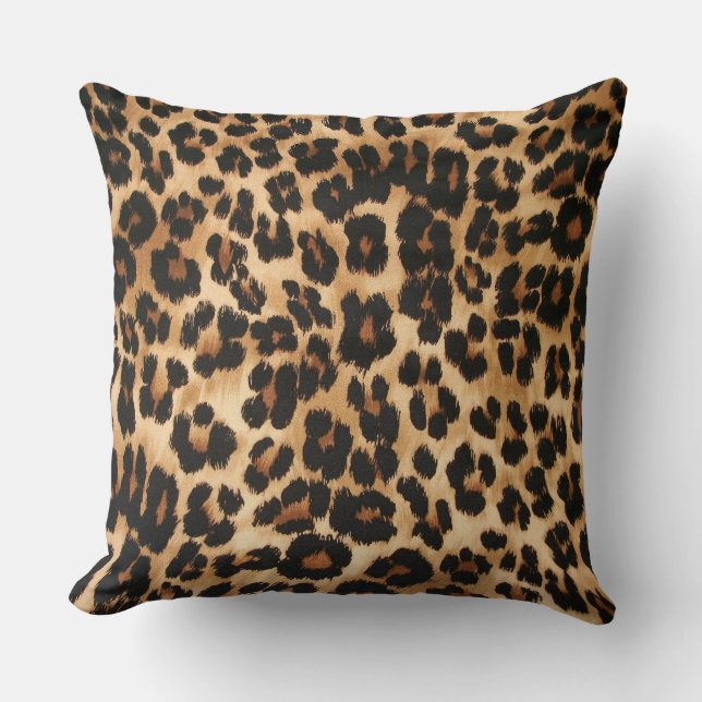 Throw Pillow Leopard Kissen (Vorderseite)