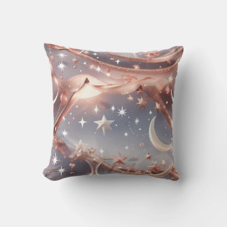 Throw Pillow – Luxury Marble White Celestial Moon Kissen