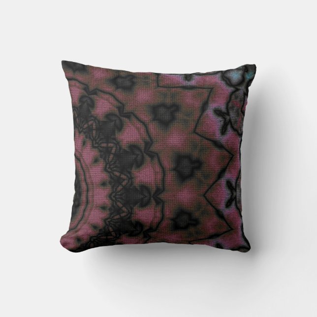 Throw Pillow Mandala rundes Muster kaleidoscope re Kissen (Vorderseite)