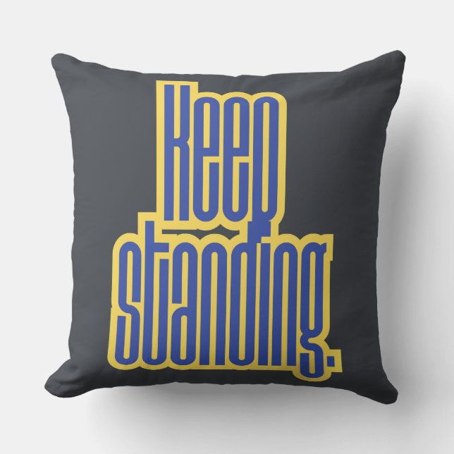 Throw Pillow – Minimalist Motivational Cushion f Kissen (Vorderseite)