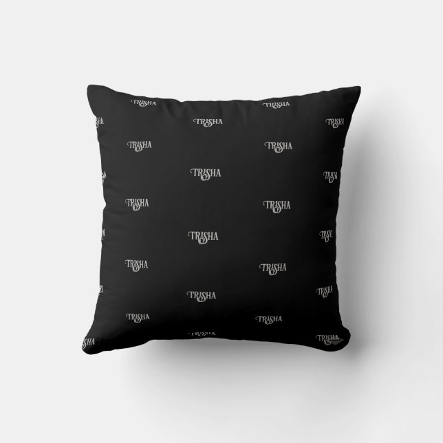 Throw Pillow mit Name oder Text HAMbyWG Kissen (Rückseite)