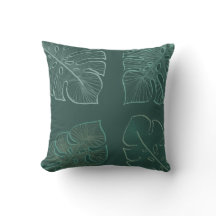 Throw Pillow Monstera