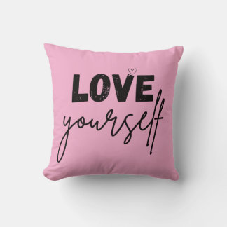throw pillow | motivational | love yourself kissen
