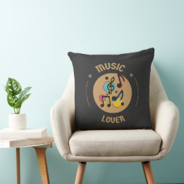Throw Pillow Music Lover Kissen