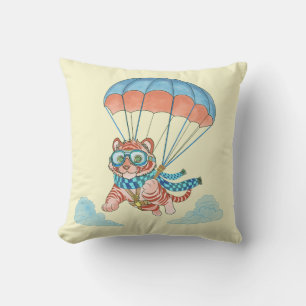 Throw Pillow Parachute Tiger Kissen