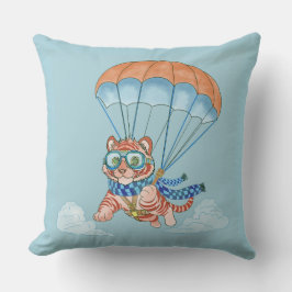 Throw Pillow Parachute Tiger Kissen