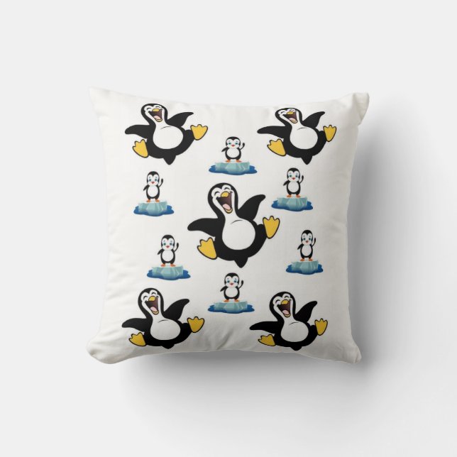 Throw Pillow Penguin Kissen (Vorderseite)