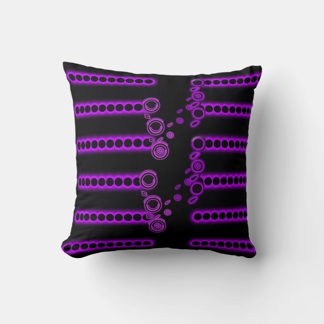 Throw Pillow Purple motif  Kissen (Vorderseite)