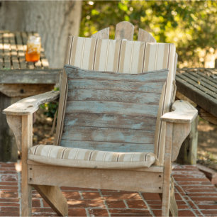 Throw Pillow Rustic Wood Green Kissen