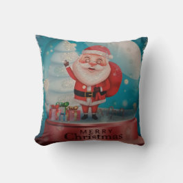 Throw Pillow Santa Clause Kissen