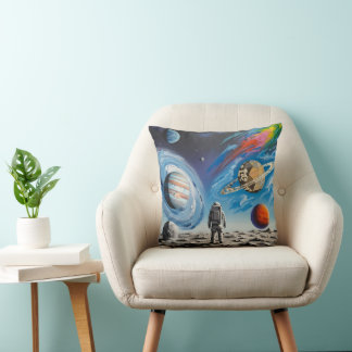 Throw Pillow, space man Kissen