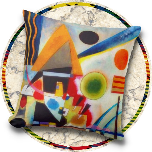 THROW PILLOW - "Swinging" - Wassily Kandinsky Kissen (Von Creator hochgeladen)