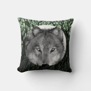 Throw Pillow Wolf Kissen