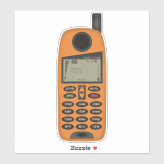 Throwback der 90er Jahre - PixelFone Handy Sticker