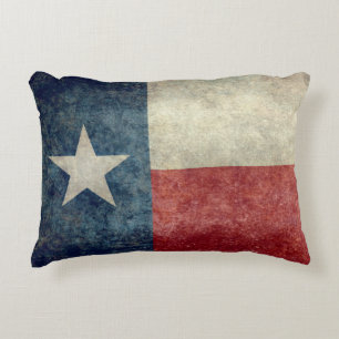 Throwkissen Art der Texas-Staatsflagge Vintages Zierkissen