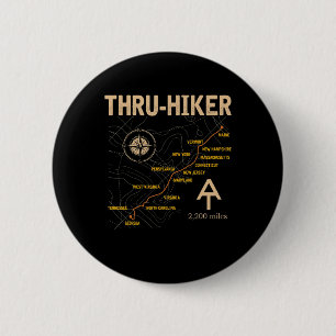 Thruh Hiker Appalachian Trail Wandern Button