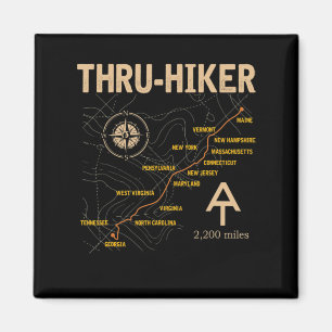 Thruh Hiker Appalachian Trail Wandern Magnet