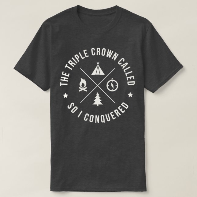 ThruHiker Triple Crown PCT AT CDT T-Shirt (Design vorne)