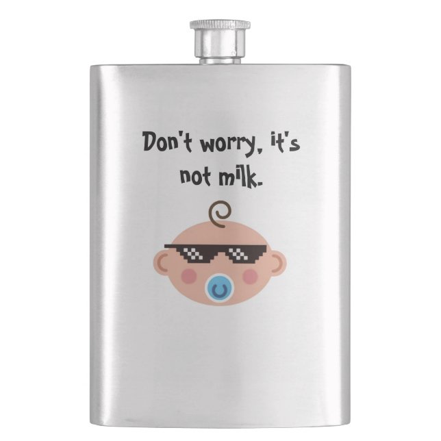 Thug-Leben Babyflasche Flachmann (Vorderseite)