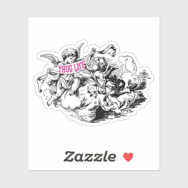 Thug Life Aufkleber (Blatt)