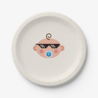 Thug life baby plates pappteller