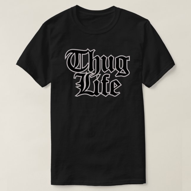 Thug Life Logo Classic T - Shirt.png T-Shirt (Design vorne)