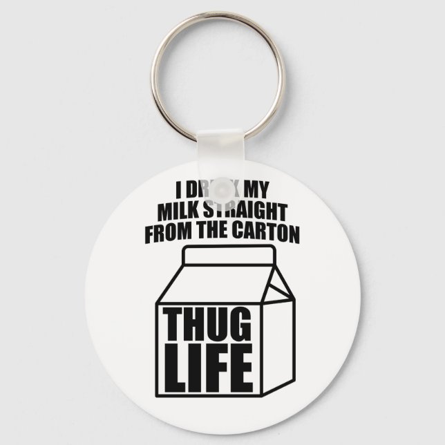 Thug Life Milk Carton Schlüsselanhänger (Vorderseite)