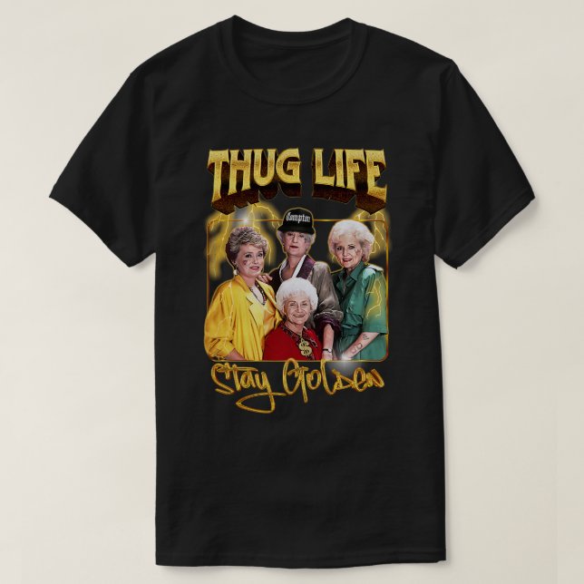 Thug Life Original 90er Jahre Ästhetik T-Shirt (Design vorne)