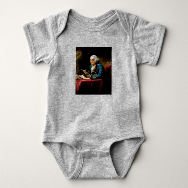 Thumb Portrait, Benjamin Franklin Gründungsvater Baby Strampler (Vorderseite)