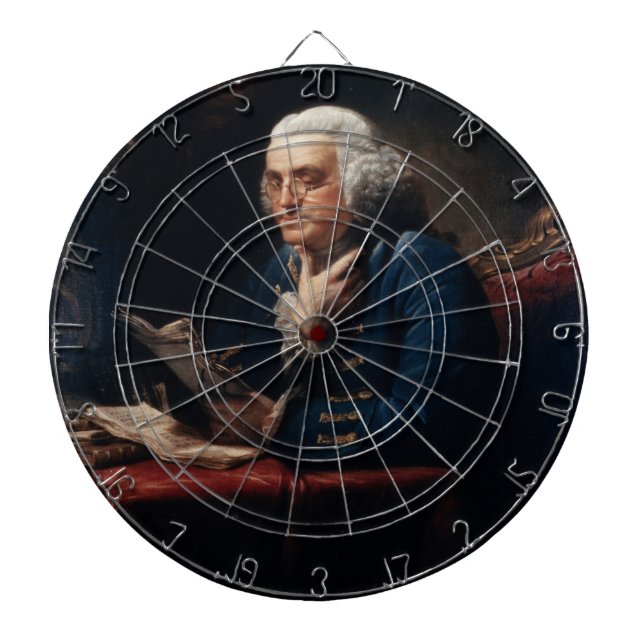 Thumb Portrait, Benjamin Franklin Gründungsvater Dartscheibe (vorne)