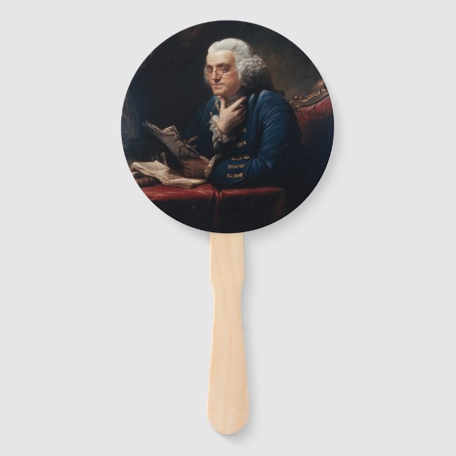 Thumb Portrait, Benjamin Franklin Gründungsvater Fächer (Vorderseite)