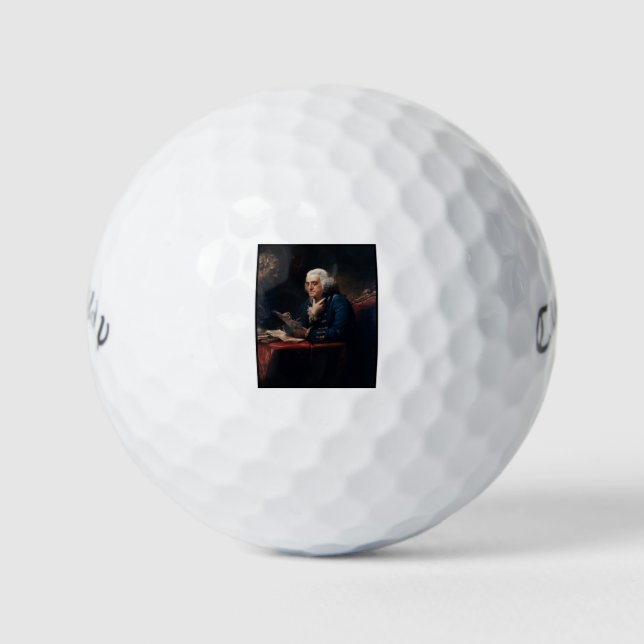 Thumb Portrait, Benjamin Franklin Gründungsvater Golfball (Vorderseite)