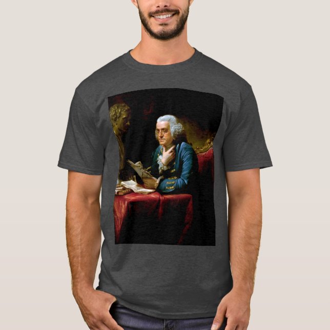 Thumb Portrait, Benjamin Franklin Gründungsvater T-Shirt (Vorderseite)