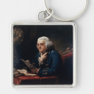 Thumb Portrait Benjamin Franklin im Weißen Haus Schlüsselanhänger