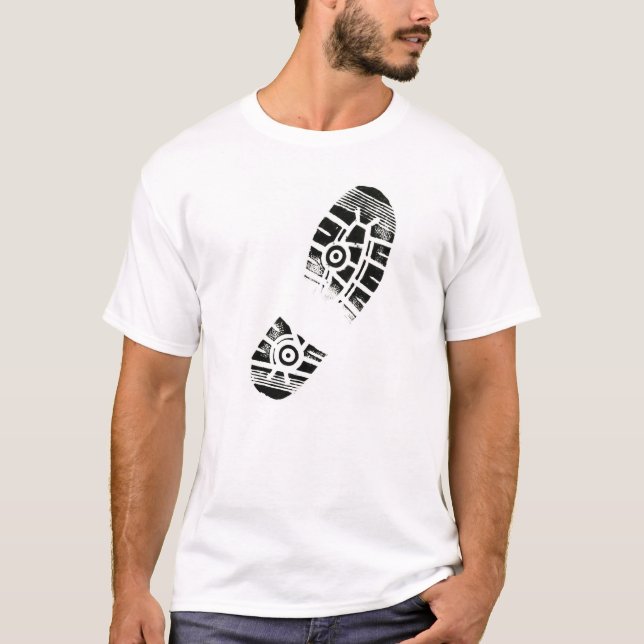 Thumb Prints Foot Art Shoe Sole T-Shirt (Vorderseite)