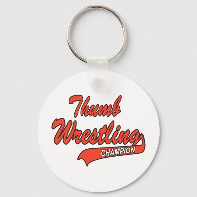 Thumb Wrestler Geschenk Schlüsselanhänger (Vorderseite)