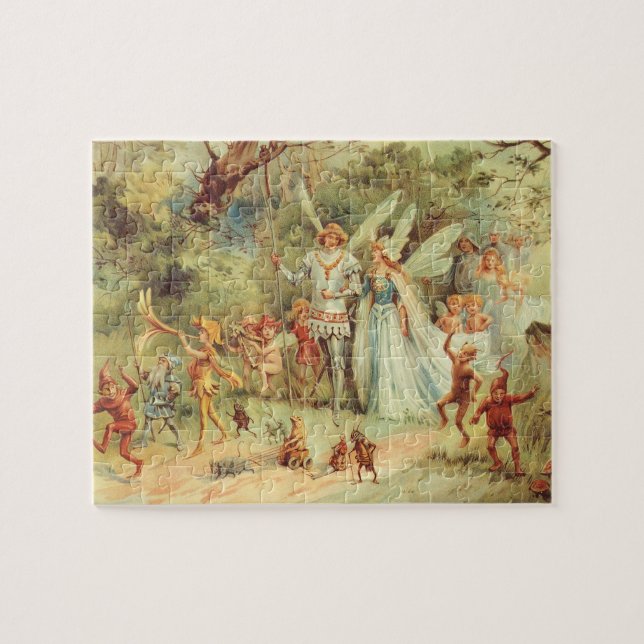 Thumbelina und Prince Wedding, Vintage Mairy Tales (Horizontal)
