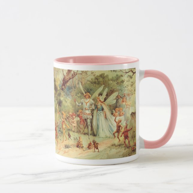 Thumbelina und Prince Wedding, Vintage Mairy Tales Tasse (Rechts)