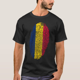 Thumbprint Fingerprint Tschad Chadian Identity Ide T-Shirt
