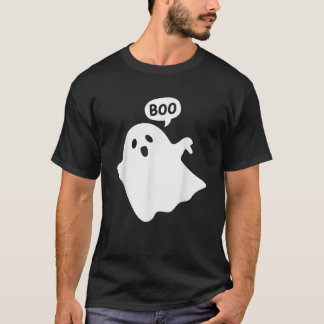 Thumbs Down Ghost Screaming Boo Disapproval Ghost  T-Shirt