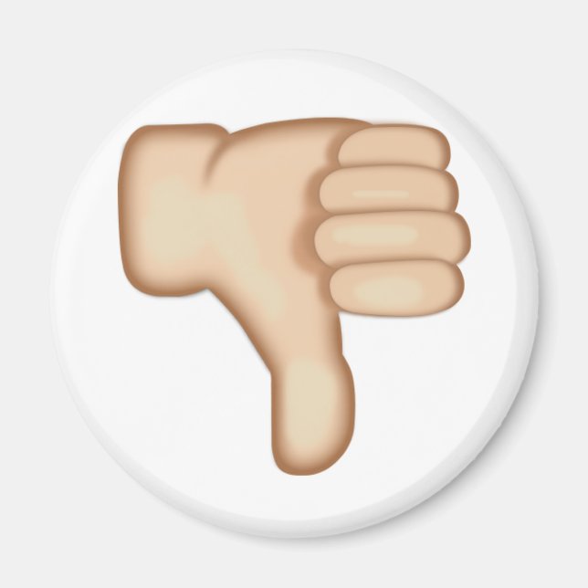Thumbs Down Sign Emoji Magnet (Vorne)